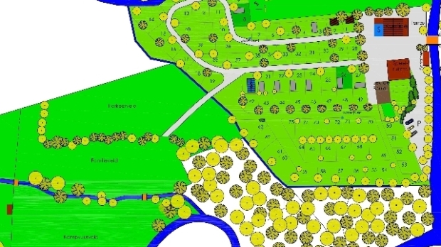 Plattegrond camping